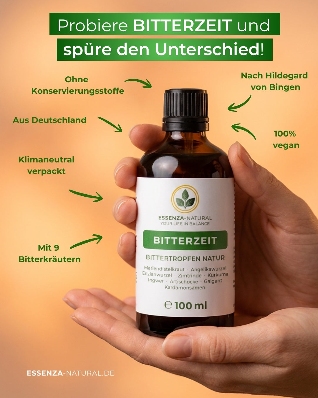 ESSENZA‑NATURAL informiert: Bittertropfen – Eure 6 wichtigsten Fragen, unsere Antworten